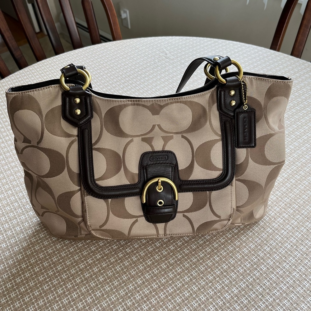 Coach Signature Canvas Tote